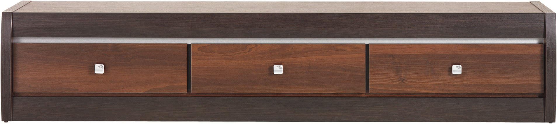 Lancashire Furniture TV Unit in Dark Walnut and Milano Oak Colour