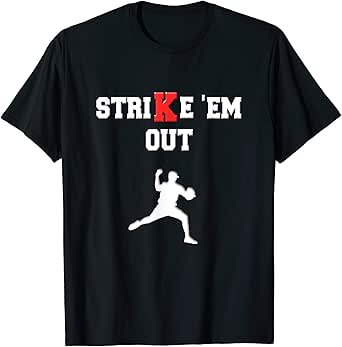 Amazon.com: Baseball Pitcher Strikeout K Shirts Baseball Pitching Shirts: Clothing