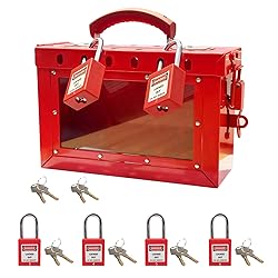 BULANGDI Lockout Tagout Box Kit with 6 Loto Locks