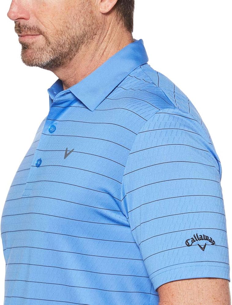 Callaway Men's Core Ventilated Stripe Polo: Clothing