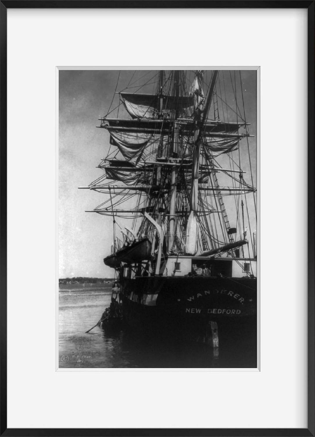 Photographs - INFINITE PHOTOGRAPHS Photo: Whaling Ship,WANDERER,Down to the Sea in Ships,CHARLES W MORGAN,c1922 1