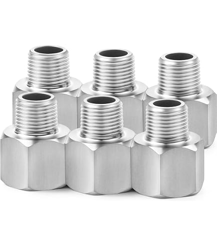 thumbnail image 2 of MVF 3/8 Male NPT X 1/2 Female NPSM Pipe Swivel Straight Adapter – Steel, 1404-06-08 2 of 6