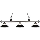 Z-Lite 200-3BRZ-RMB 3 Billiard Light, Bronze