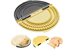 Chris.W 3-in-1 Tortilla Sealer, Tacos Tortilla Crimper Maker, Removable & Adjustable 6"-8''-10" Crust, Detachable Shark Tooth