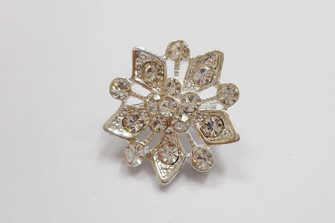 Amazon Shareki マスクアクセサリー マスクブローチ キラキラ ラインストーン マスクもおしゃれに 取り外し自在 アンゼンピンタイプ 花 フラワー M Br 023 ベースシルバー クリスタルラインストーン フェイスマスク 通販