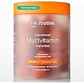 Haroutine Liposomal Multivitamin Gummies for Men & Women, Orange Passion Fruit Flavor – 520 mg Liposomal Multi Complex with 14 Vitamins & Minerals, Immune Support & Antioxidant Defense – 30 Servings