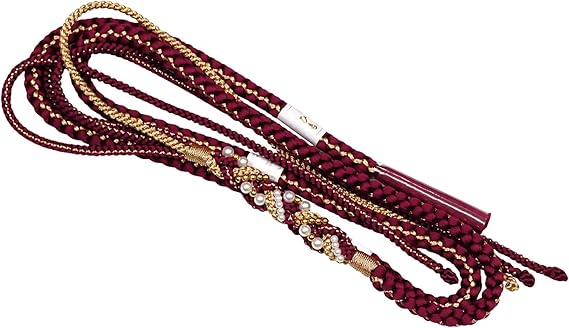 Amazon 正絹 帯締め 振袖用 パール 装飾 豪華 帯締 シリーズ全色 0 10 Mサイズ 1 赤紫色 和装小物 通販