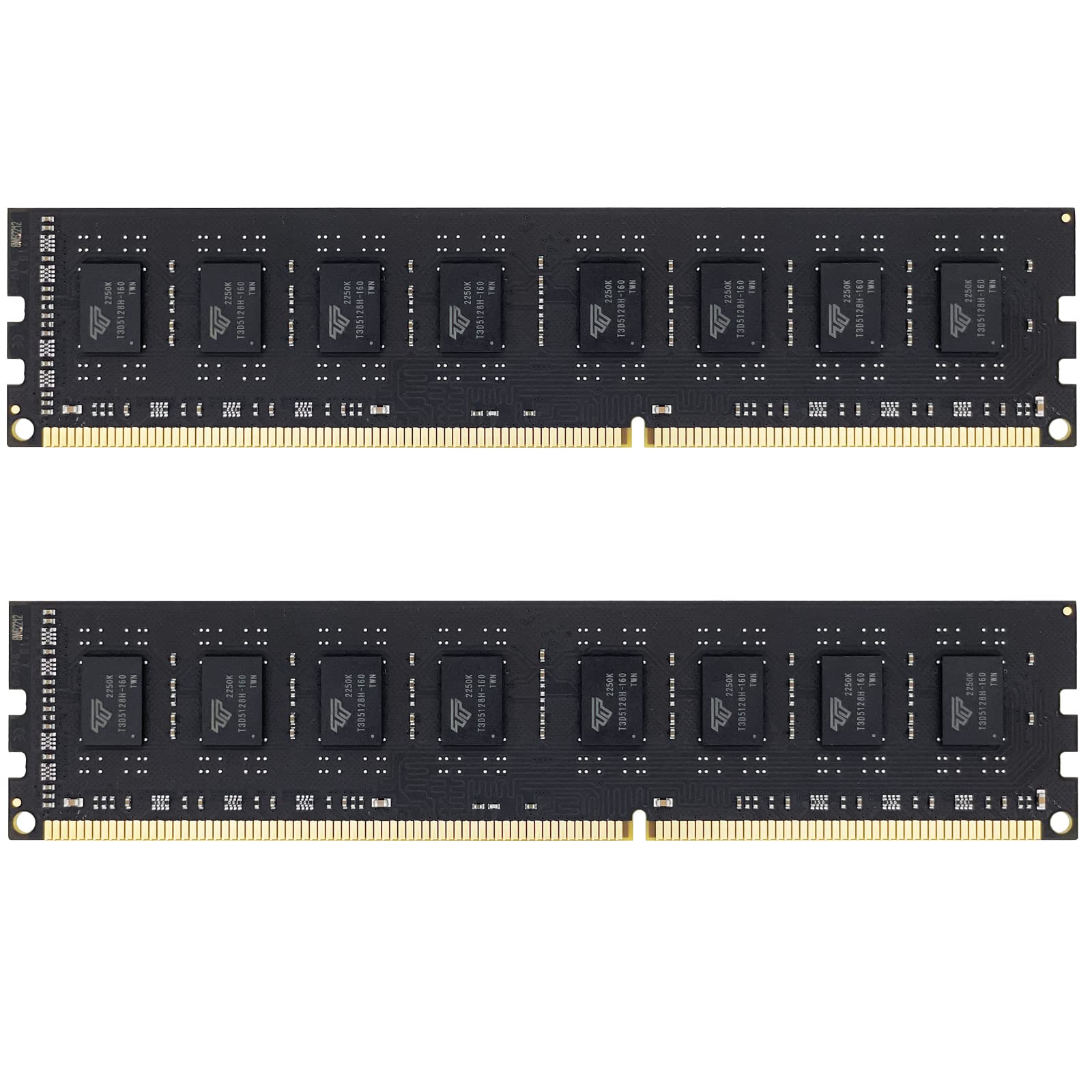 Timetec 16GB KIT(2x8GB) DDR3L / DDR3 1600MHz (DDR3L-1600) PC3L-12800 / PC3-12800 Non-ECC Unbuffered 1.35V/1.5V CL11 2Rx8 Dual Rank 240 Pin UDIMM Desktop PC Computer Memory RAM(SDRAM) Module Upgrade