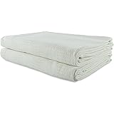 Amazon.com: Open Weave Thermal Blankets- (White): Home ...