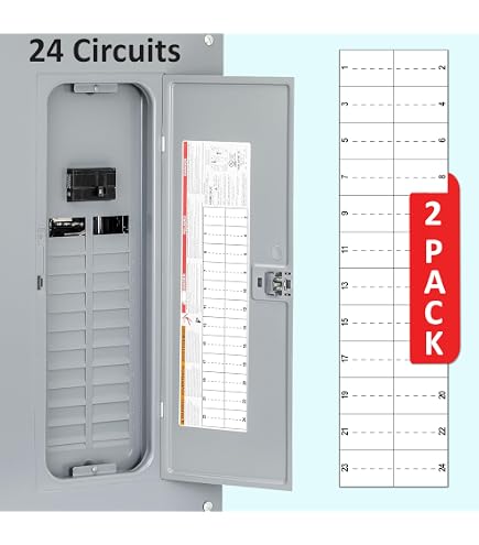32 Circuits 10-Pack Vinyl Electrical Panel Labels – Compatible With Eaton, Square D, Schneider Homeline Load Centers