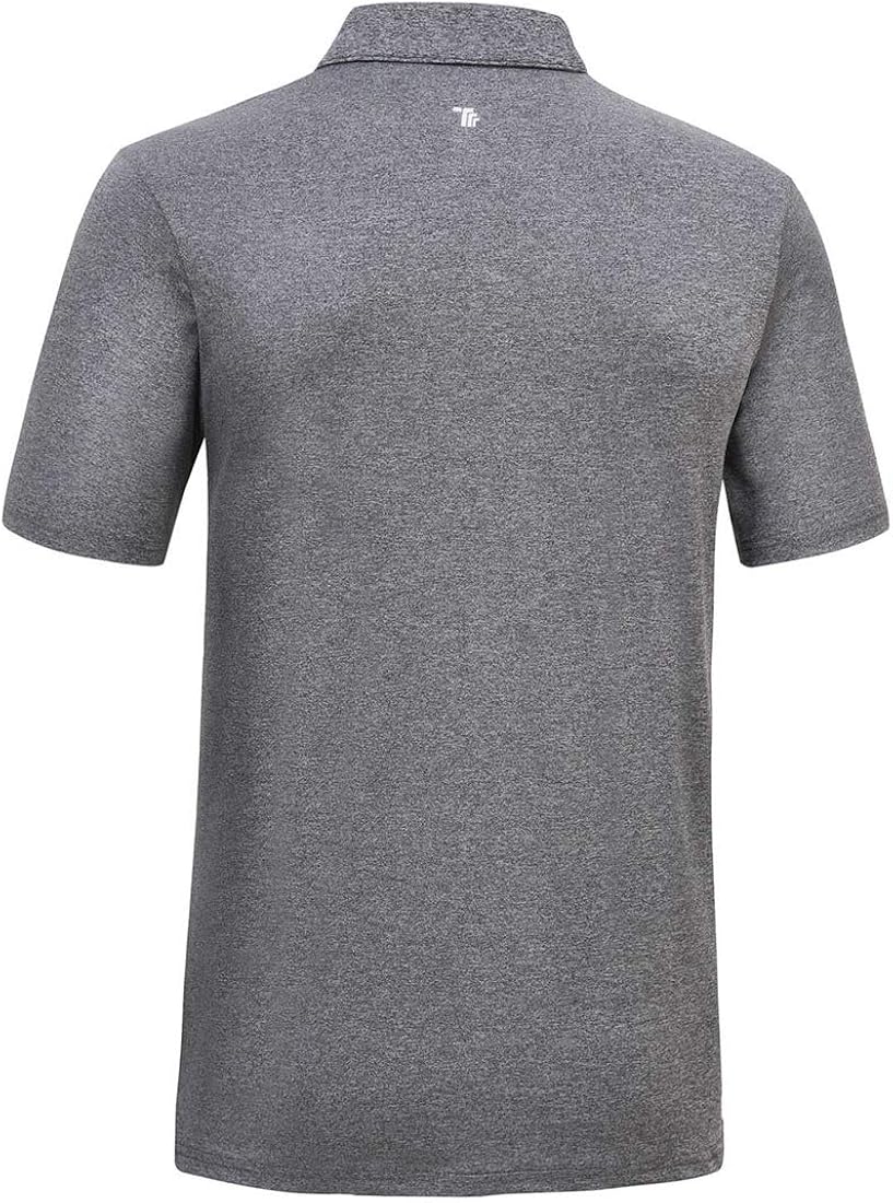 TBMPOY Men's Regular Fit Short Sleeve Thermal Long Sleeve Polo Shirt Quick-Dry Golf Sports Shirt Pullover: Clothing