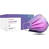 Cranberry USA Cosmo Purple Face Masks, Disposable, 4-ply, Elastic Earloops, Medical & Dental, Level 3, C2700SP (Pack of 50)