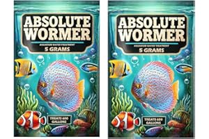 ABSOLUTE WORMER Wormer Plus - Anti-Parasitic Fish Medication - Flubendazole for Fish with parasites and Flukes (10 Grams)