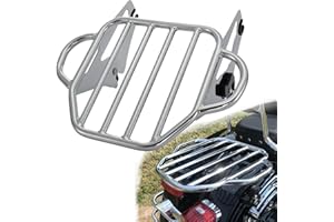 TIGERSGATE Detachable Two-Up Luggage Rack Fender Shelf Compatible with Harley Touring Road King Road Glide Street Glide Elect