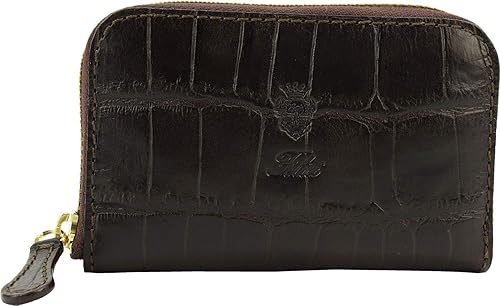 Amazon Felisi フェリージ クロコダイル型押し エンボスレザー コインケース カードケース 905 Sad Brown ダークブラウン F ダークブラウン C35 小銭入れ