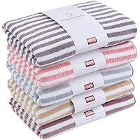 AKASKARI2019新品 バスタオル マイクロファイバー ホテル仕様 大判 5色5枚セット 吸水速乾 ふわふわ 肌触り抜群抗菌防臭