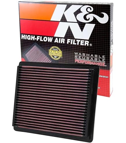 Reusable Engine Air Filter For Ford/Lincoln/Mazda (2007-2020) - Red Cotton Gauze, 97-99% Efficiency