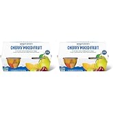 Amazon Fresh, Cherry Mixed Fruit in Juice, 4 Oz Bowls (Previously Happy Belly, Packaging May Vary) (Pack of 8)