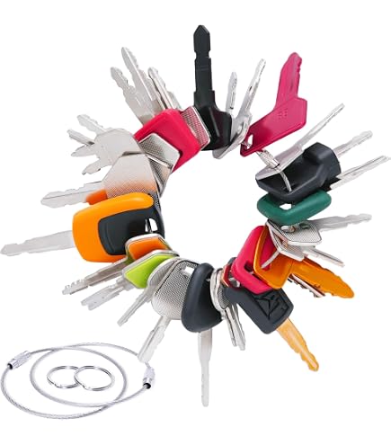 5x Ignition Keys For Wacker Neuson, Gehl, JCB, JLG, Linde, SkyTrak, Hamm