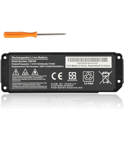 TECHTEK Batterie 3400mAh Compatible avec [Bose] Soundlink Mini 2 remplace 080841, 088772, 088789, 088796