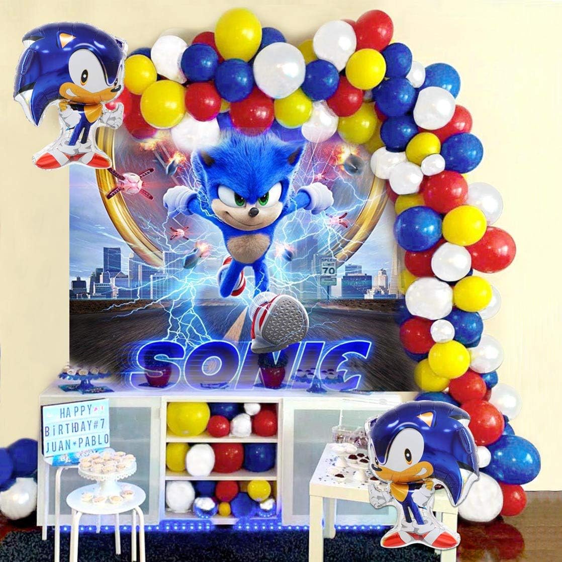 Sonic the Hedgehog Balloon Garland Arch 