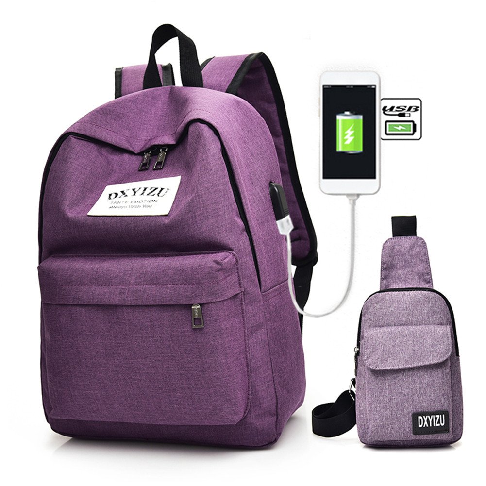 purple computer bag