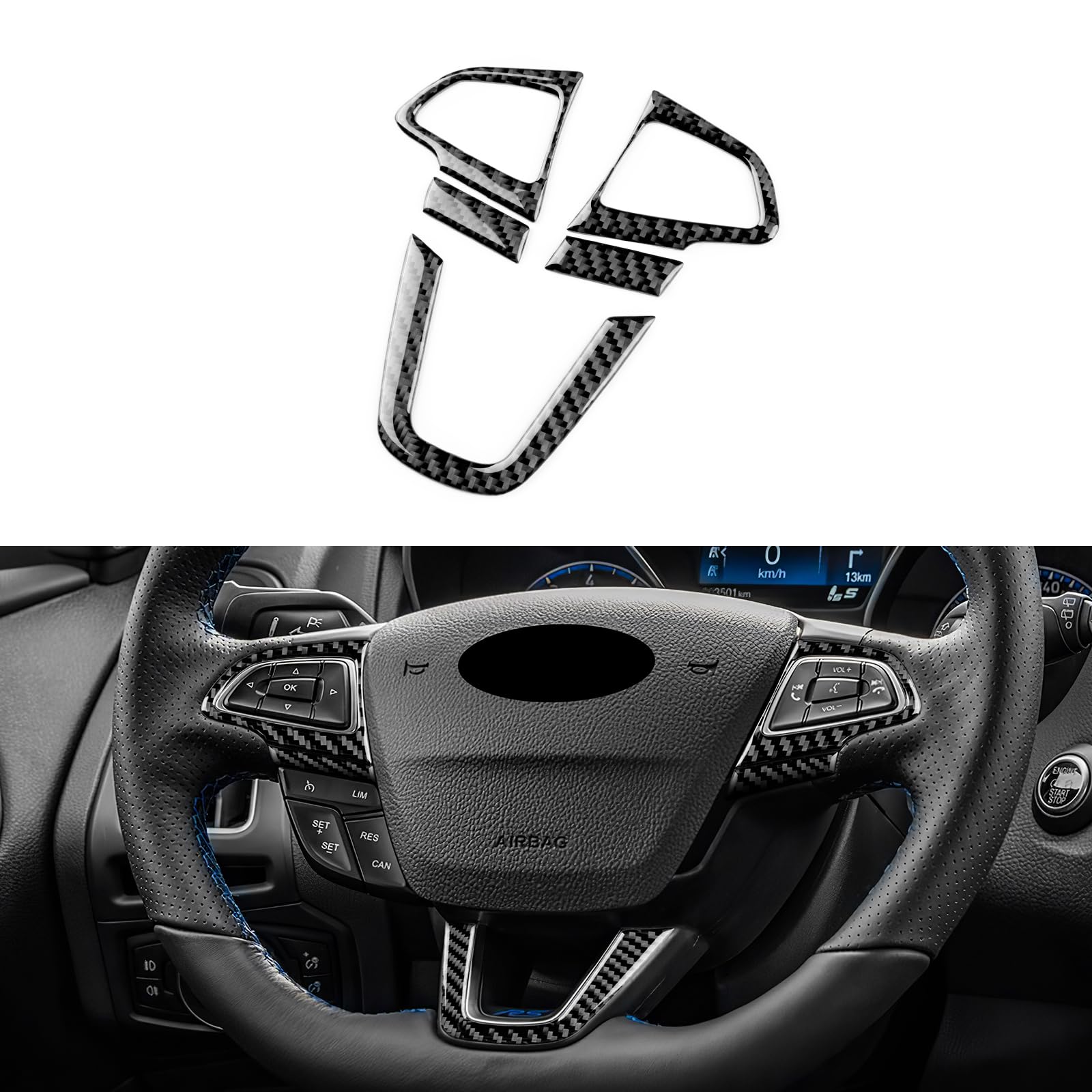 FXETRNL Steering Wheel Button Chin Frame, Real