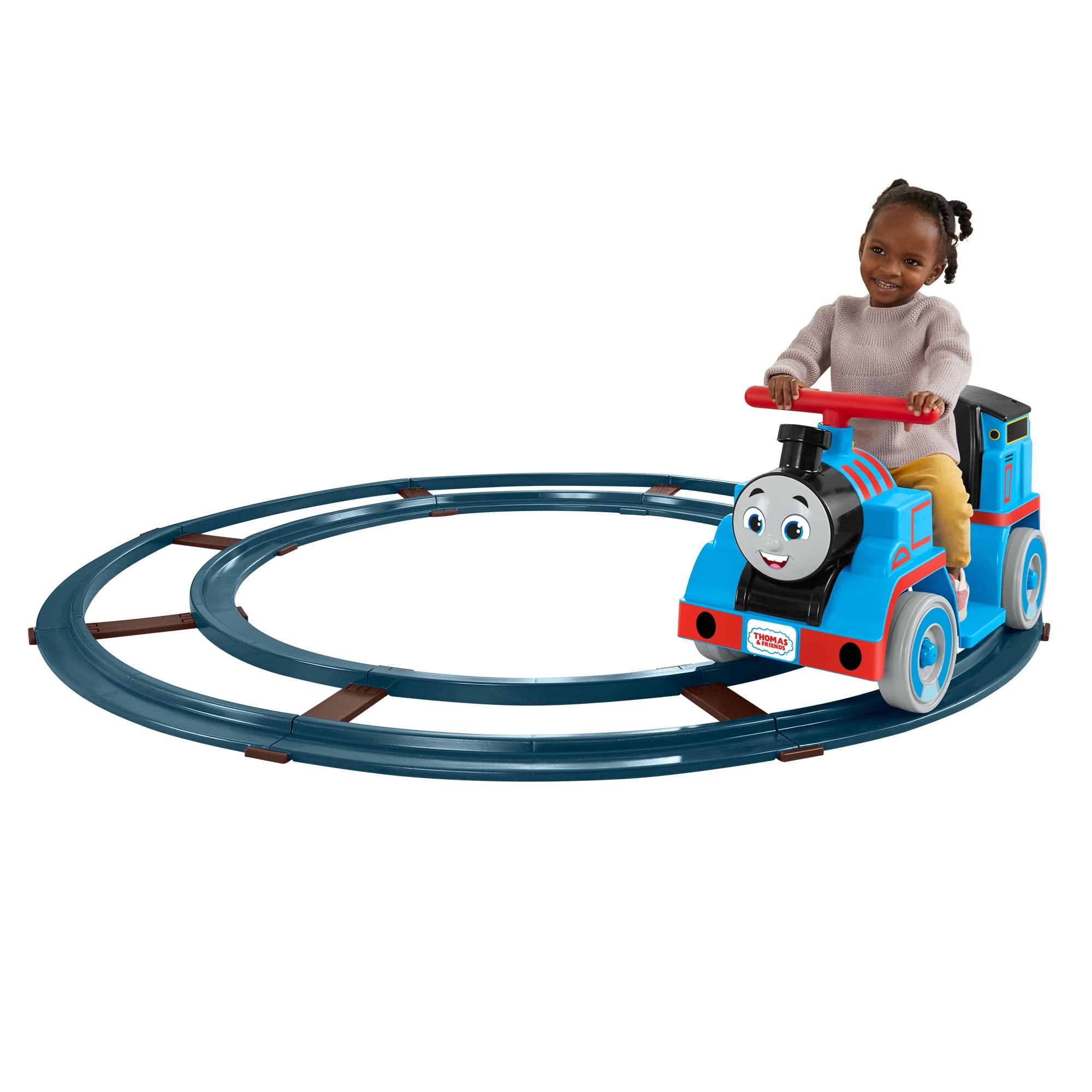 Photo 1 of Power Wheels Thomas & Friends Ride-On Train, Thomas with Track, Battery-Powered Toddler Toy for Indoor Play Ages 1+ Years?