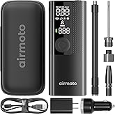 Airmoto Tire Inflator with Power Kit and Carrying Case Bundle Deal