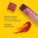 Burt's Bees Red Dahlia Tinted Lip Balm Natural 8 Hour Moisture Shea Butter view 2