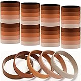 Otuuz 50 Pack Silicone Rubber Bracelets Rubber