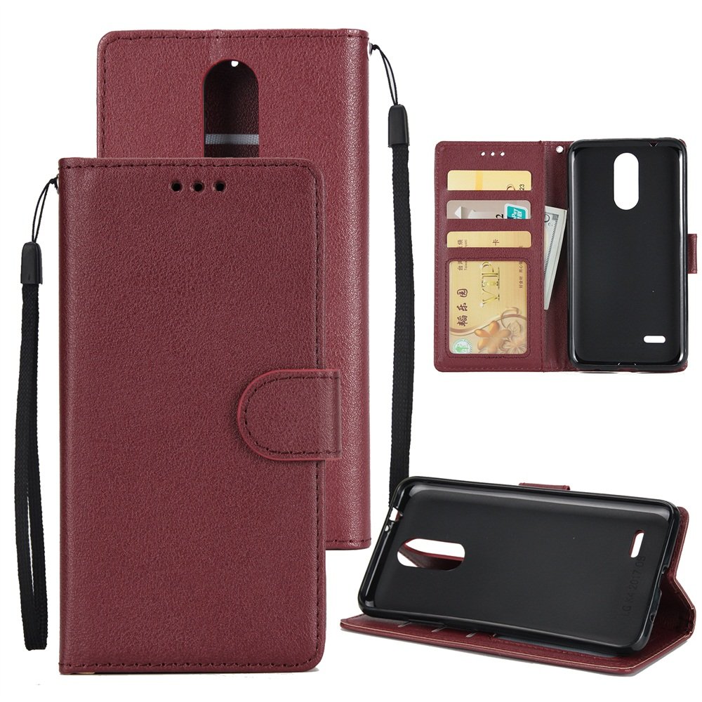 Best lg k30 case red and black leather