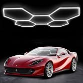 MODERN Hexagon Garage Lights，25 Pack 216W 25920LM High Brightness Hexagon Garage LED Lights for Garage, Shopping Mall, Workshop and Car Detailing Shop etc. &hellip; &hellip; &hellip;