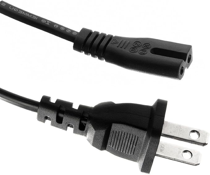 NiceTQ Replacement US 2Prong AC Power Cord Cable For