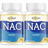 Kynderynl NAC Supplement N-Acetyl Cysteine | High Dose NAC 1000mg for Liver Focused | N-Acetyl-L-Cysteine with Milk Thistle & Glutathione | NAC Capsules 180-Count Vegan