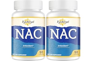 Kynderynl NAC Supplement N-Acetyl Cysteine | High Dose NAC 1000mg for Liver Focused | N-Acetyl-L-Cysteine with Milk Thistle & Glutathione | NAC Capsules 180-Count Vegan