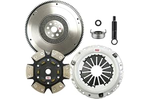 ClutchMaxPRO Performance Stage 4 Clutch Kit with Flywheel Compatible with 94-01 Acura Integra 99-00 Honda Civic Si 94-97 Civic Del Sol VTEC 97-01 CR-V B16 B18 B20 (CP08026HDCFW-ST4)