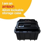 Amtech Lockable Storage Case 22L with Internal Trays Durable Case view 2