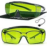 JILERWEAR Professional 190-450&740-1100nm OD6+ Laser Safety Glassess,808nm Infrared Laser Engraving Protective Goggles