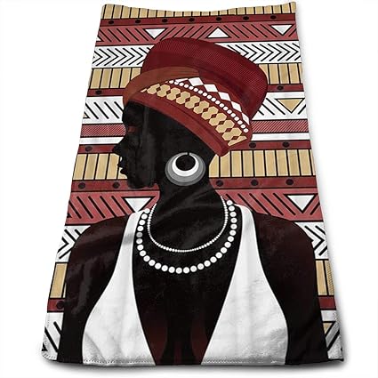 Doormat-bag African Women Soft Cotton Large Hand Towel- Multipurpose Bathroom Towels for Hand, Face, Gym and Spa