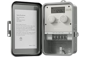 DEWENWILS Outdoor Digital Pool Pump Timer, 3HP 40A 240VAC, 7-Day 12 ON/Off Programmable Timer Switch for Pool Pump, Water Heater, Pool Filter, Landscape Lights, ETL Listed