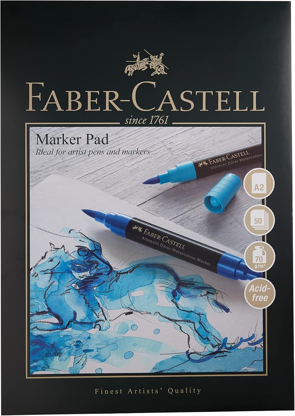 Faber-Castell Art & Graphic Marker Pad A2 70 GSM 50 Sheets Acid Free