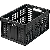 Clax&reg; crate | folding box | basket | 48 qt (12 gal) | black