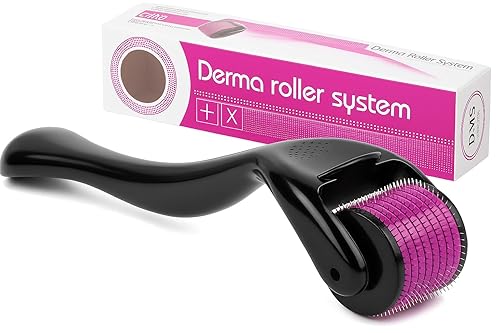 Derma Skin Roller, Skin Care Facial Needle Face Roller, Beard and Healthy Hair Growth Roller, Face Derma Roller with Titanium 540 Needles for Skin and Hair regeneration Scar, Face care derma (1.5MM)