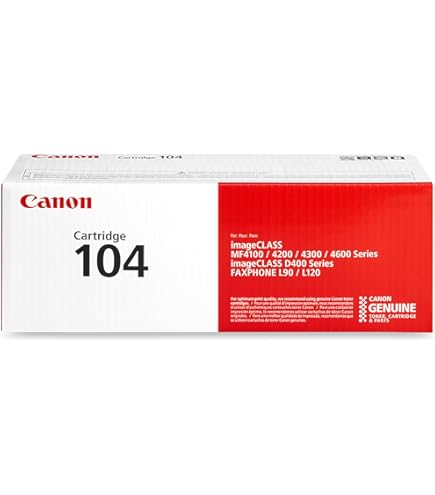 Amazon.com: Canon 104 Original Toner Cartridge, Black, 2 Pack