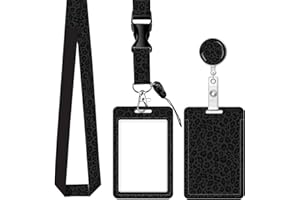 Badge Reels Retractable with Carabiner Reel Clip, ID Name Tag Work Badge Holder Belt Ferrule, Identity ID Badge Holder Cover 