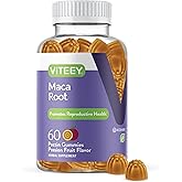 Viteey Black Maca Root Gummies - Drive, Passion & Energy Support - Black Maca Root for Men & Women - Vegan, Gluten Free - 60 Count