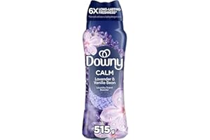 Downy Calm In-Wash Laundry Scent Booster Beads, Soothing Lavender and Vanilla Bean scent, laundry scent beads, Long-lasting F