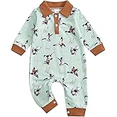 Biayxms Newborn Baby Boy Girl Mallard Duck Outfits Romper Short Sleeve Duck One Piece Jumpsuit Overalls Hunting Baby Clothes