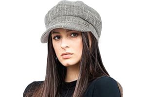 RIMOSNN Women Wool Newsboy Hats Cabbie Hat Beret Paperboy Tweed Baker Boy Cap